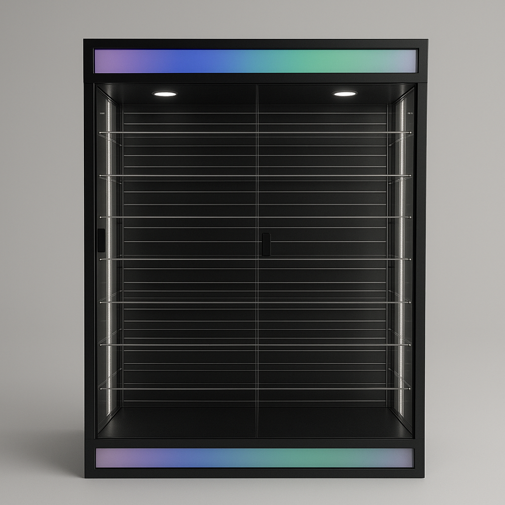 6×4 FEET SLATWALL SHOWCASE WITH LIGHT