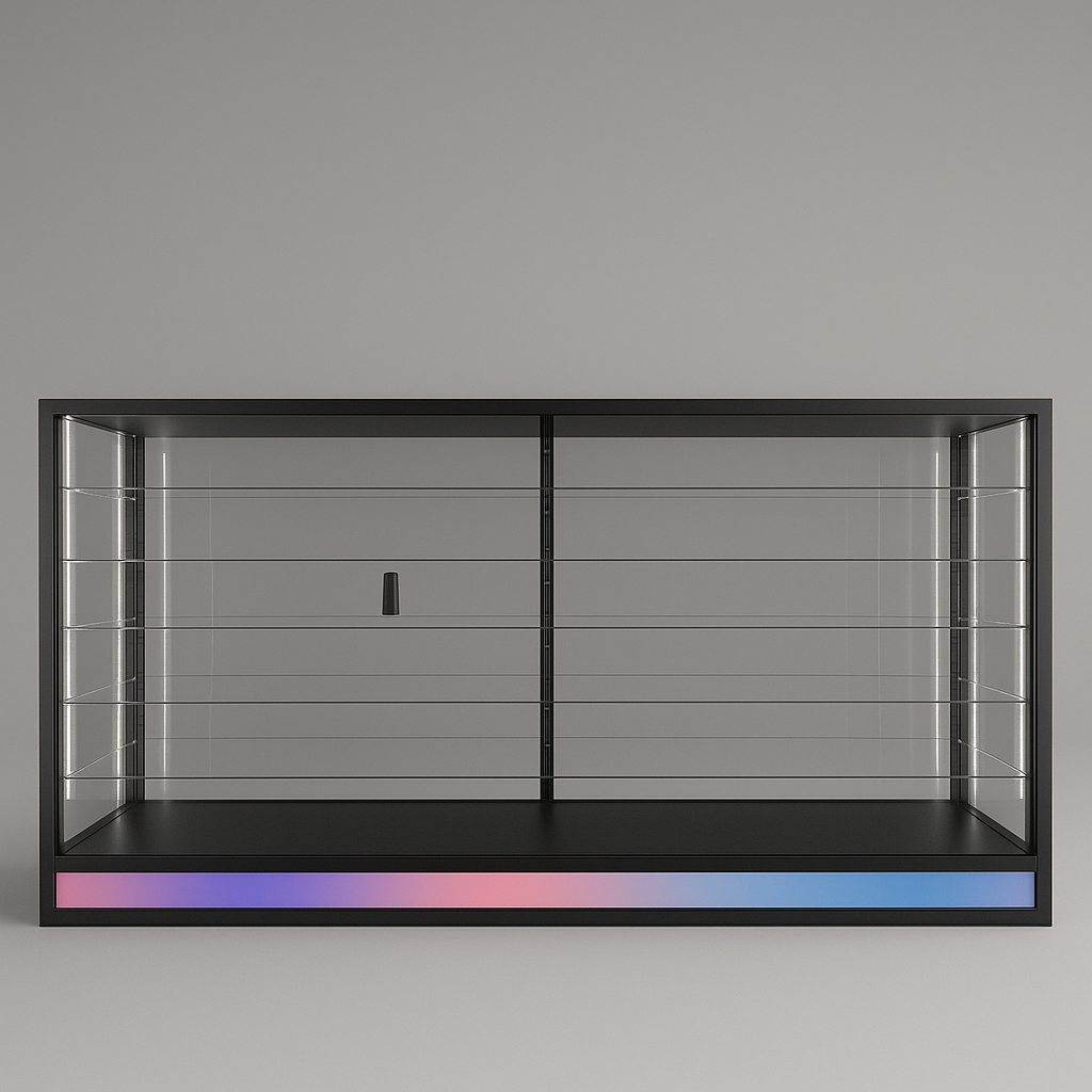 3X6 Feet Full Vision Counter Display with RGB Light
