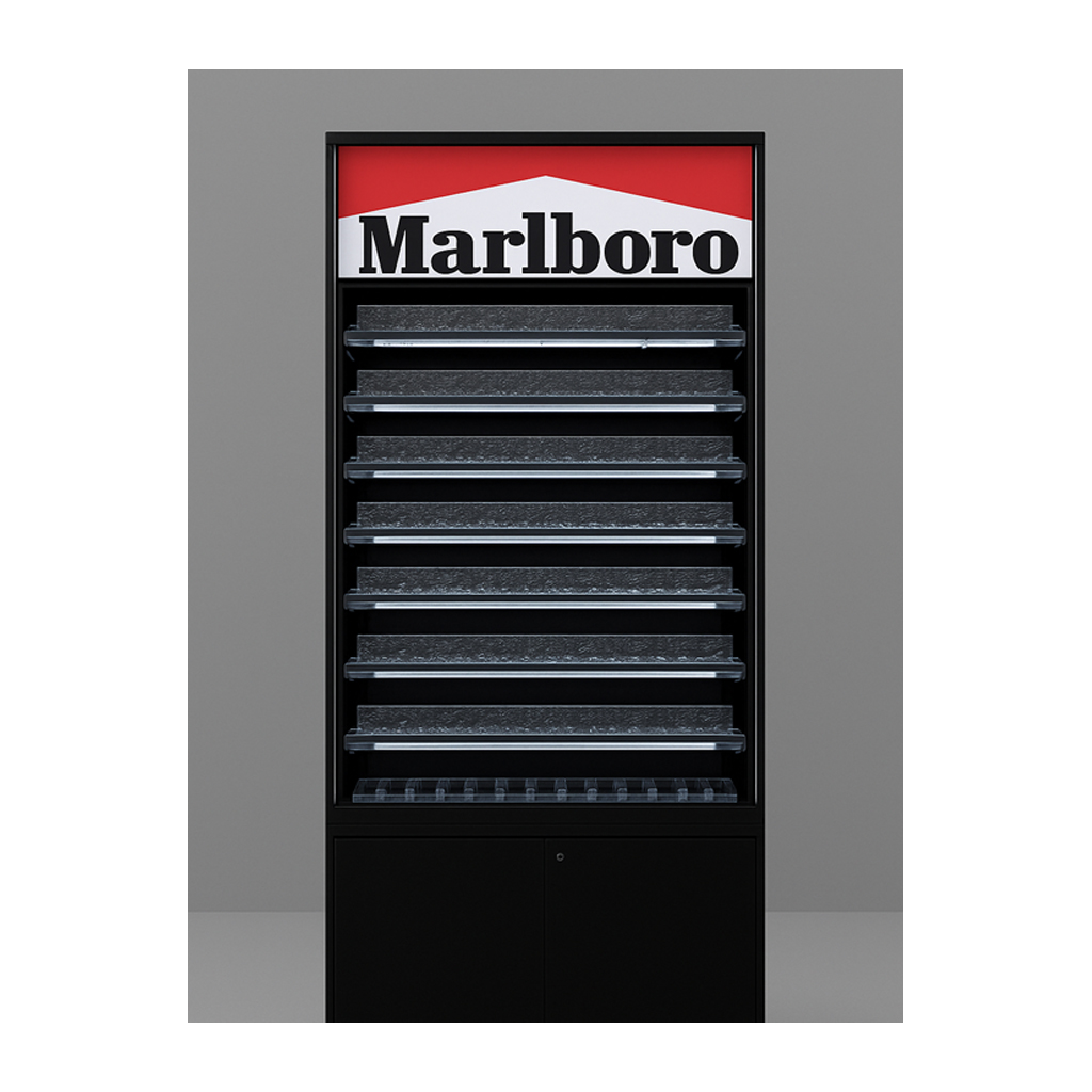 7’X4′ Cigarettes Rack with Cabinet