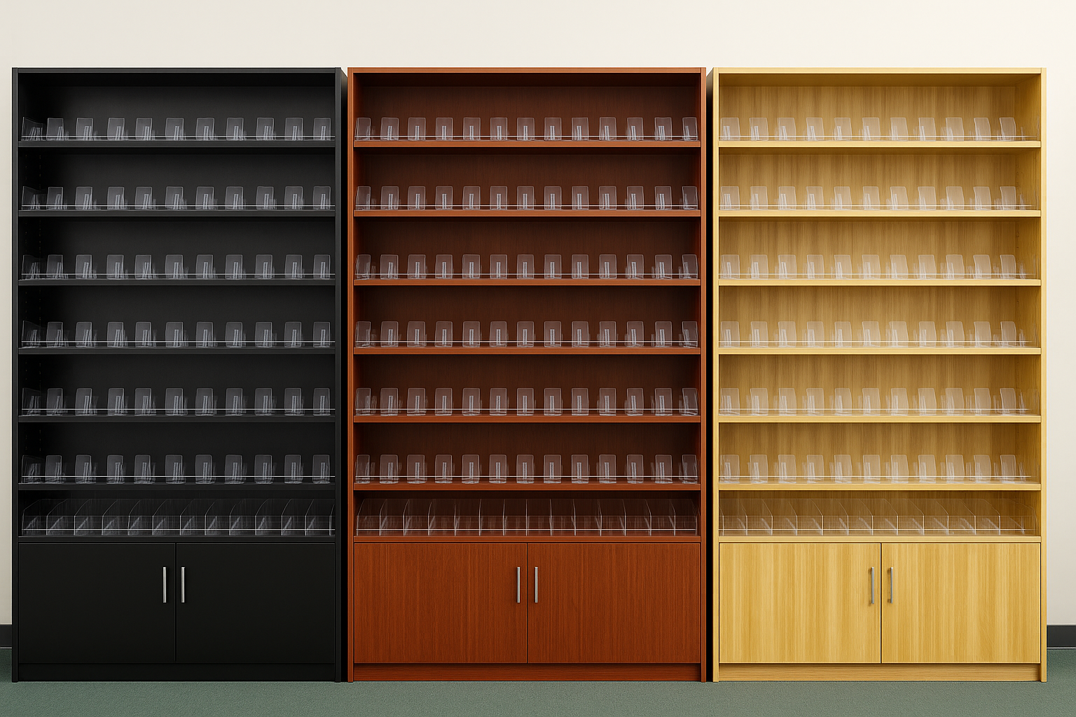 6’X4′ Wooden Cigarettes Rack Display With Pushers